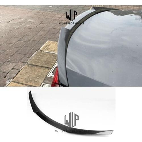 Model S High Quality Carbon Fiber Rear Wings Trunk Lip Spoiler Car styling For Tesla Model S60 70 P85 P90D M4 style Body kit