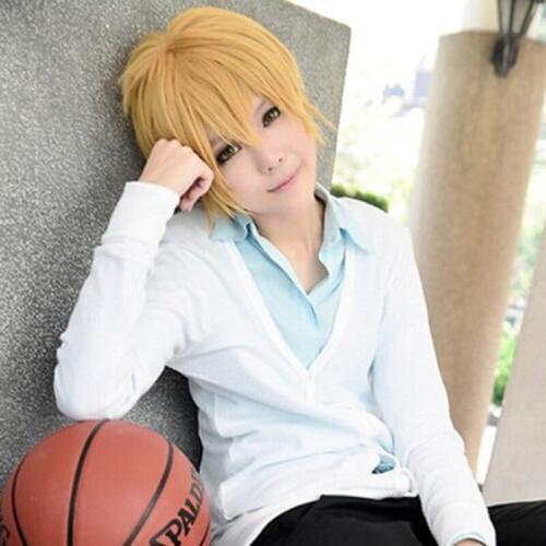 Kise Ryota Gold Short Cosplay Anime Wig + Wig Cap