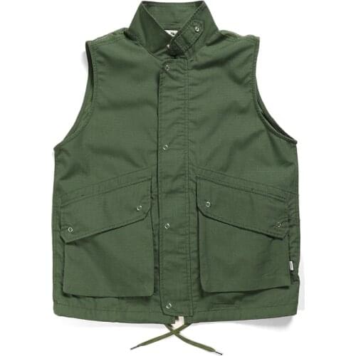 Wtaps Vest Back Mesh Men Sleeveless Jacket Clothing Casual Coat Summer Military Tactical Hip Hop Punk Waistcoat Workout Clothes