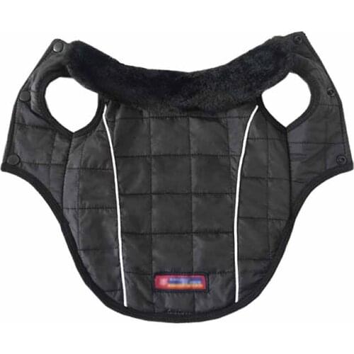 Winter Puppy Coat Breathable Black Dogs Vest Warm Pet Clothing For Small Dog Chihuahua Yorkshire Dog Jacket Outfit Pet Clothes