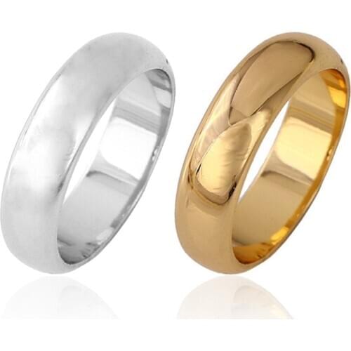 Gold Wedding Rings for Women Men Engagement Jewelry Anneaux Anillos de Boda Eheringe Trouwringen Aliancas Casamento Halka R0131