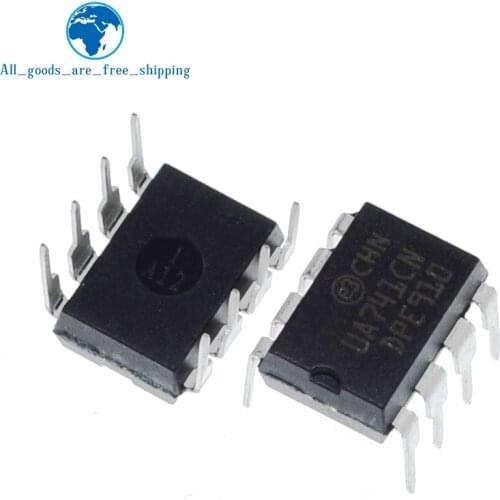 10pcs UA741CN UA741 LM741 op amp compensation type DIP-8