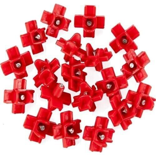 100Pcs Horizontal Side Mount Automatic Poultry Nipples Clean Drinker Waterer for Chicken or Quail