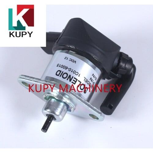 17208-60015 1C010-60015 Flameout Solenoid Valve For Kubota D1005 M105S 1720860015 V1505 12V Flameout Switch Shut Off Solenoid