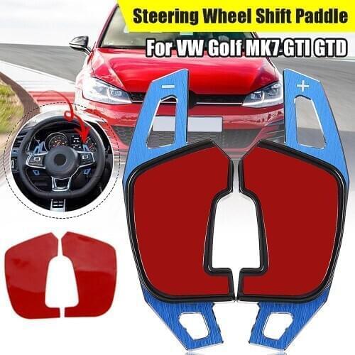 2 pcs Auto Car Steering Wheel Shift Paddle Extension Shifter For Golf MK7 GTI GTD