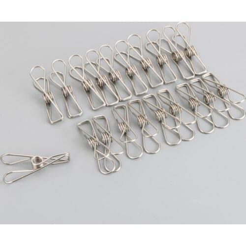 2000Pcs Excellent Quality Stainless Steel Spring Clothes Socks Hanging Pegs Clips Laundry Clamps SN2950