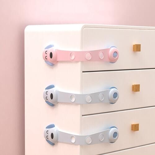 4 Pieces/Lot Baby Safety Cabinet lock Child Safety Plastic Lock Baby Kids Protection Drawer Door Cabinet Toilet Child Lock