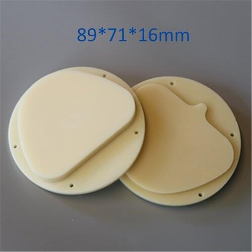 5 Pieces 89x71x16mm A1,A2,A3 Color Dental Lab PMMA Blocks For Milling Amann Girrbach System PMMA Disc For Teeth Restoration