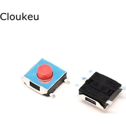 6*6*3.1mm SMD5 Touch micro switch Red 6x6x3.1H Push Button Switch 100Pcs
