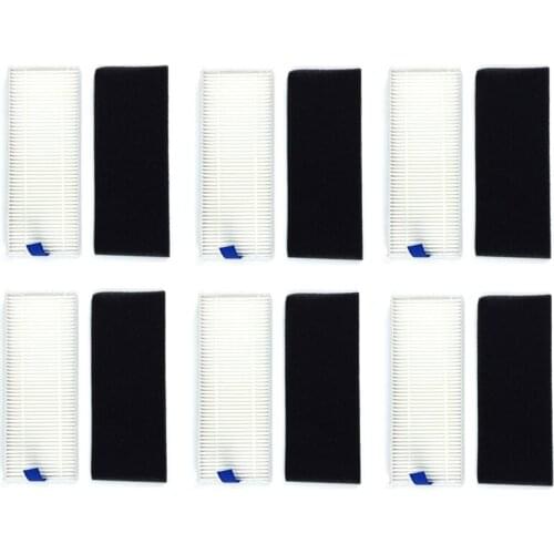 6* HEPA Filter + 6* Sponge Filter for 360 S6 Robot Vacuum Cleaner Parts Accessories Spare Filter