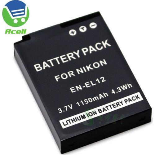 EN-EL12 Battery for Nikon KeyMission 170 360 COOLPIX W300s A900 A1000 B600 AW100s AW110s AW120 AW130 P300 P340 P330 S9500 Camera
