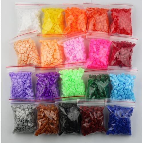 20 colros/5mm hama beads fuse beads Educational toy kids diy handmaking toys perler PUPUKOU beads