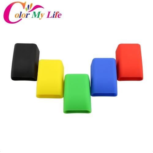 Color My Life Rubber Car Seat Belt Clips Locking Buckles Cover for Chevrolet Cruze Malibu Trax for Peugeot Citroen for Kia Honda
