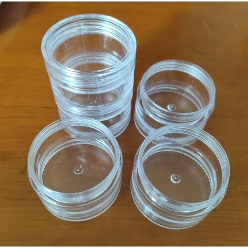 11*4cm round Container Plastic Box Practical Adjustable Compartment Jewelry Earring Screw Holder Case Display case strage box