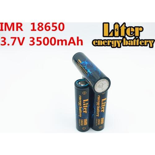 Liter energy battery 100% original 3PCS IMR18650 3.7V 3500MAH 4.8A 18650 Rechargeable battery use battery core for Flashlight