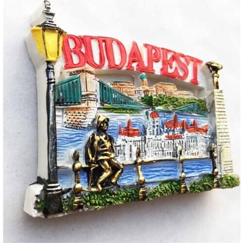 Lychee Hungary Budapest Fridge Magnets Country Landscape Refrigerator Magnetic Sticker Home Decoration Travel Souvenirs