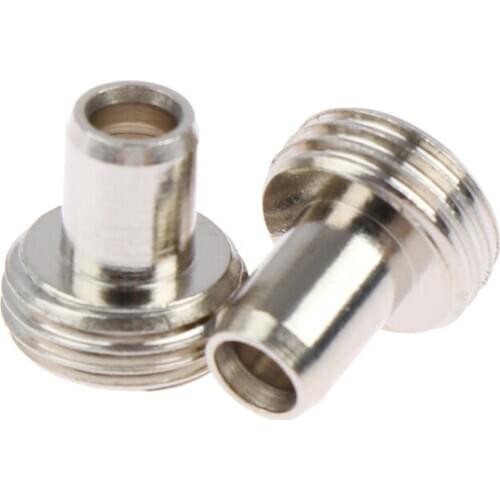 2set Fiber Optic Metal Fitting Connectors Ceramic Tube Sleeves Replacement Parts New