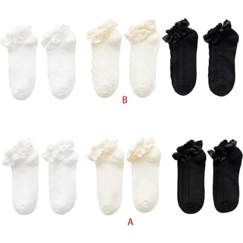 Cute Ruffle Girls Short Socks Anime Cartoon Sweet Girl Cosplay Costumes Accessories Japanese Style Women Ankle Socks