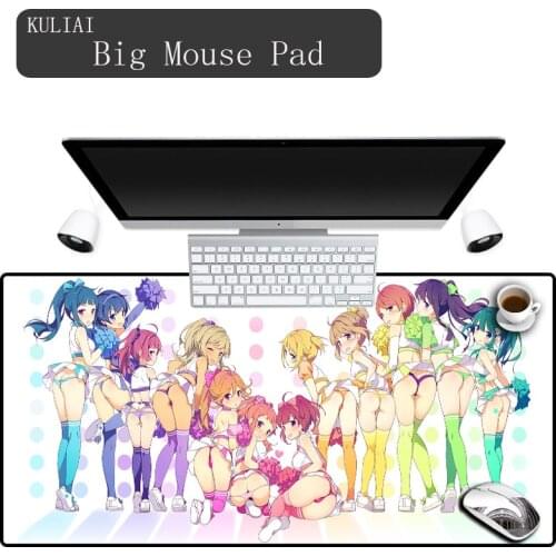 XGZ Fashion Comics Girls Mouse Pad Large Size Support Custom Rubber MousePad Ass for Game Keyboard Mat Mechanical MousePads