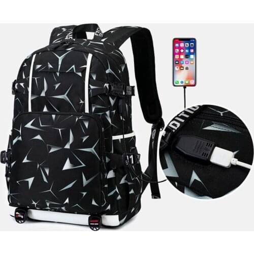 New Backpack for Men Bookbag Water Resistant School Backpack with USB Charging Port College Students School Laptop Bag Gifts