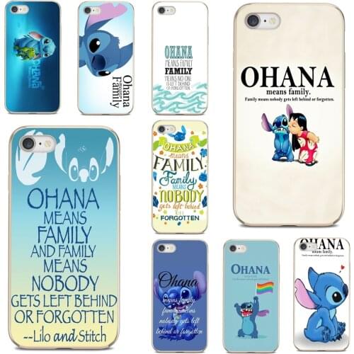 Ohana-D-Means-Family-C-Lilo Stitch Inspired Soft Case For Samsung Galaxy S7 S8 S9 S10E S20 FE Note 10 20 Edge Lite Plus Ultra