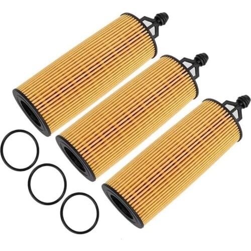 Set of 3 Oil-Filters for Jeep Mopar Chrysler Dodge Ram 3.2L 3.6L Pentastar Engine 68191349AA 68191349AC