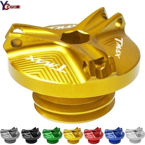New Motorcycle Engine Oil Drain Plug Sump Nut Cup Oil Fill Cap Cover for YAMAHA TMAX 500/530 2001 2002 2003 2004 2005 2006 2007