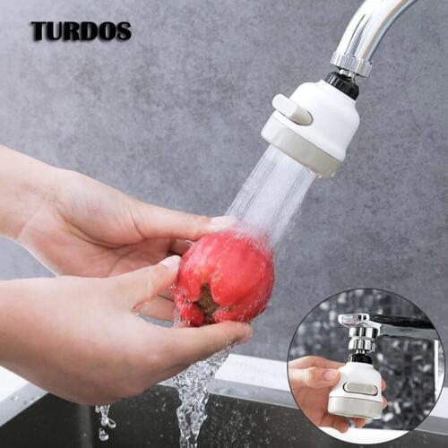 New Kitchen Strainers Moveable Tap Head Universal 360 Degree Rotatable Faucet Prevent Splash Water Saving Filter Sprayer water