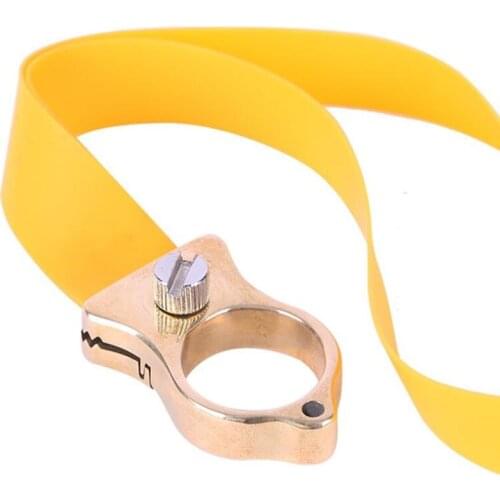 New Brass Quick-pressing Baseless Ring Slingshot Mini Portable Slingshots Catapult Outdoor Shooting Fingertip Toy