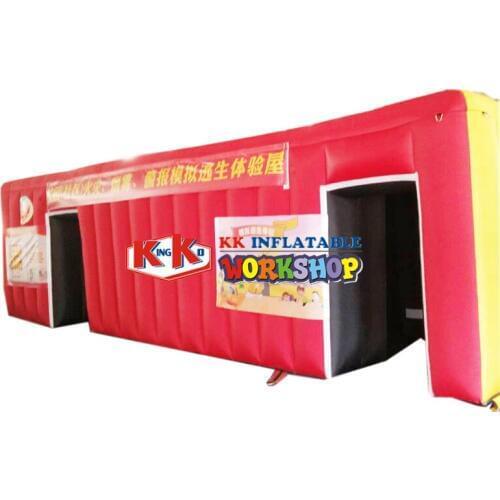 Campus safety education equipment Smoke channel simulation fire inflatable tent