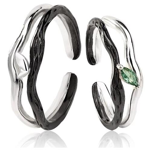 Wedding Ring 925 Sterling Silver Men and Women Niche Suit Ring Valentines Day Commemorative Gift