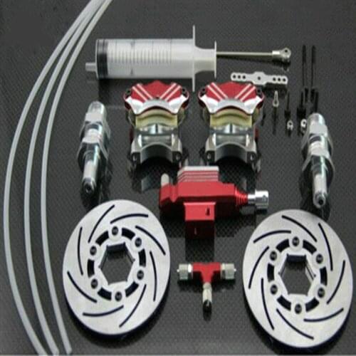 Front Wheel Hydraulic Brake System Fit for 1/5 GTB Racing HPI ROVAN ROFUN KM BAJA 5B 5T 5SC