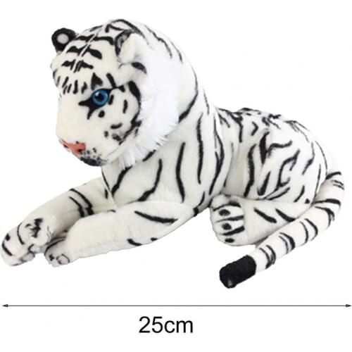 25cm Cute Tiger Animal Soft Stuffed Plush Toy Pillow Cushion Children Kids Baby Gifts for Home Decor Ornament