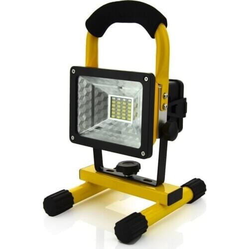 Floodlight 30W LED Spotlight Rechargeable Flood Light Handheld Searchlight Outdoor Camping Lantern Project Construction Lamp