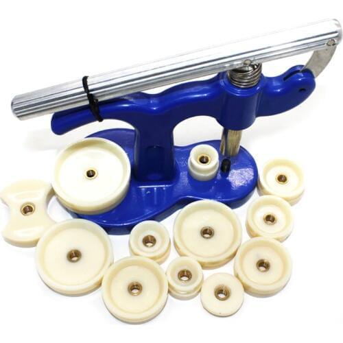 20pcs Round Rectangular Watch Press Watch Crystal Back Case Fitting Dies Repair Kit Tool