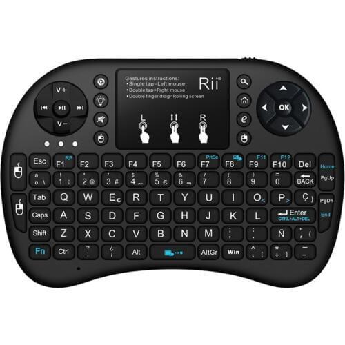 Rii I8 Russian Hebrew English Spanish Wireless Mini keyboard With Touchpad 2.4G Multi-Media Remote Control For Android TV Box PC