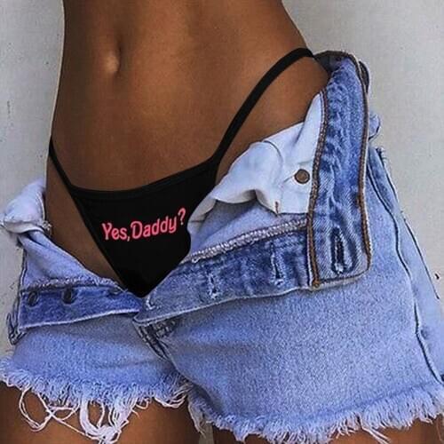 Sexy Lingerie Womens Funny Printing Sexy Panties Female Plus Size Underwear Low Waist G-strings Elastic Comfortable Underpants