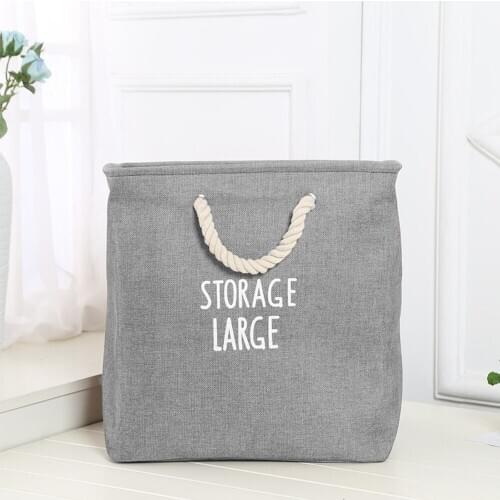 Folding Large Laundry Basket Gift Clothes Storage Basket Home Clothes Bucket Bag Childrens Toy Storage Organizer 40*33*42cm 1PC
