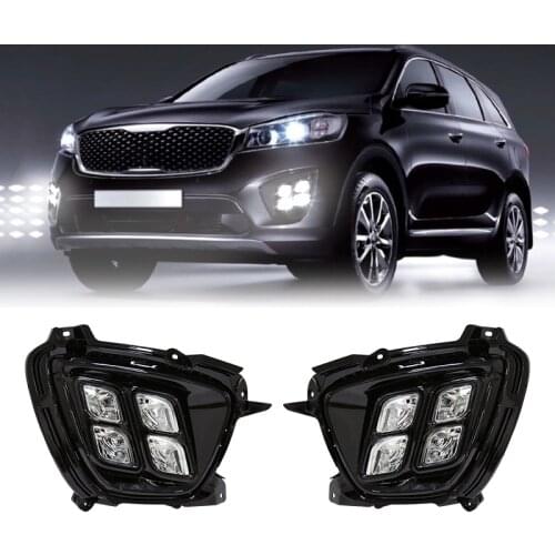 Fog Light DRL Accessories Car LED Daytime Running Light for KIA Sorento 2015 2016 2017