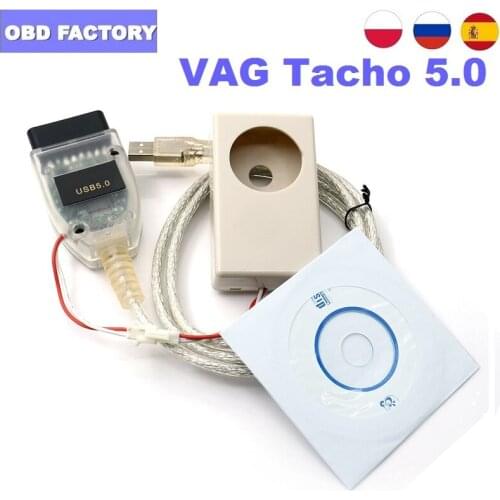 USB 5.0 Cable Vagtacho USB Version V5.0 for NEC MCU 24C32 or 24C64 VAG Tacho V5.0 Auto Car Diagnostic Tool