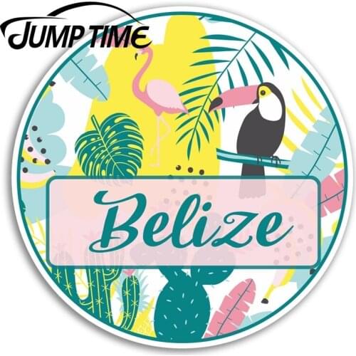 Jump Time Belize Vinyl Stickers Tropical Travel Sticker Laptop Luggage Decal Truck Window Car Wrap Car Accessories