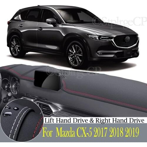 High-quality leather instrument panel protection pad and light-proof pad for Mazda CX-5 2017-2019 CX5 car styling accessories