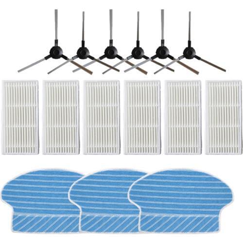 HEPA Filter Side Brush Replacement Kits For Proscenic 780T 790T Vacuum Cleaner Mop cloth Accessories Spare Parts
