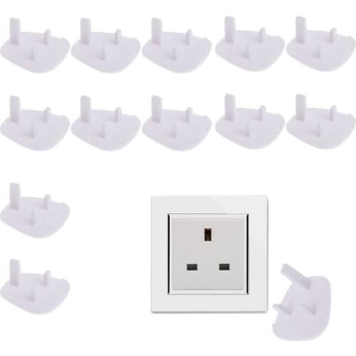 12 Child Safety UK Plug Socket Covers Mains Electrical Protector Inserts Guard