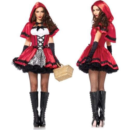 Women Halloween Classic Little Red Riding Hood Costume
