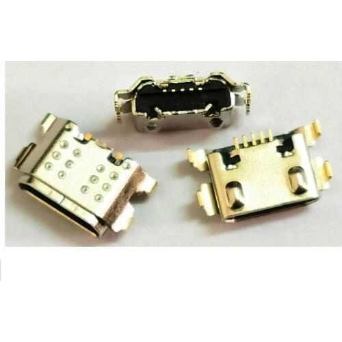 10-100pcs Micro USB 5Pin Jack Connector socket Data charging port tail plug For Samsung Galaxy A01 A015 A015F/DS Mini USB Jack