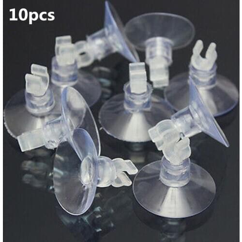 10pcs Rubber Clear Aquarium Fish Tank Suction Cup Sucker Holders For Air Line Tube Hose Pump