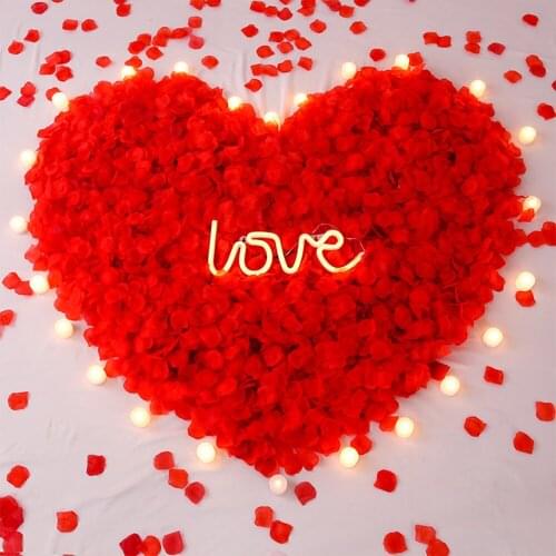 1000pcs Colorful Artificial Rose Petals For Wedding Party Birthday Decoration Accessories Romantic Silk Wedding Party Supply