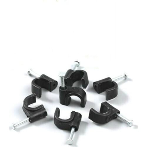 200PCS/LOT Round Square Pin-Line Plastic Clamping Cable Holder Wire Plastic Clamping Wire Clasp 4mm 6mm 8mm 10mm