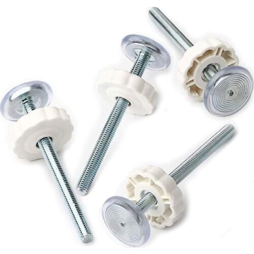 28EC 4pcs Pressure Baby Gate Screw Bolts Threaded Spindle Rods Walk Thru Gates Accessory - M10 x 10MM